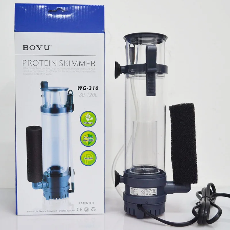 Marine Aquarium Protein Skimmer - Filtro Schiumatoio Proteico BOYU 6W/8W da