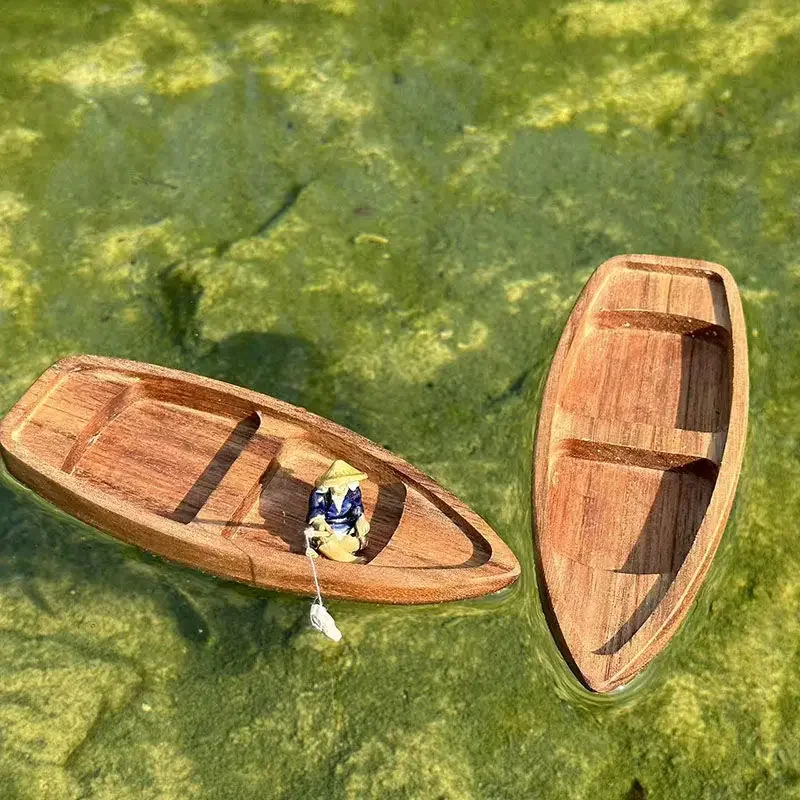 Aquarium Marina - Barca in legno fatta a mano