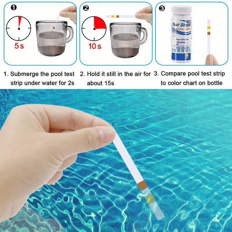 3 in 1 carta di prova cloro im - Marine Test Kit recensione e prezzo