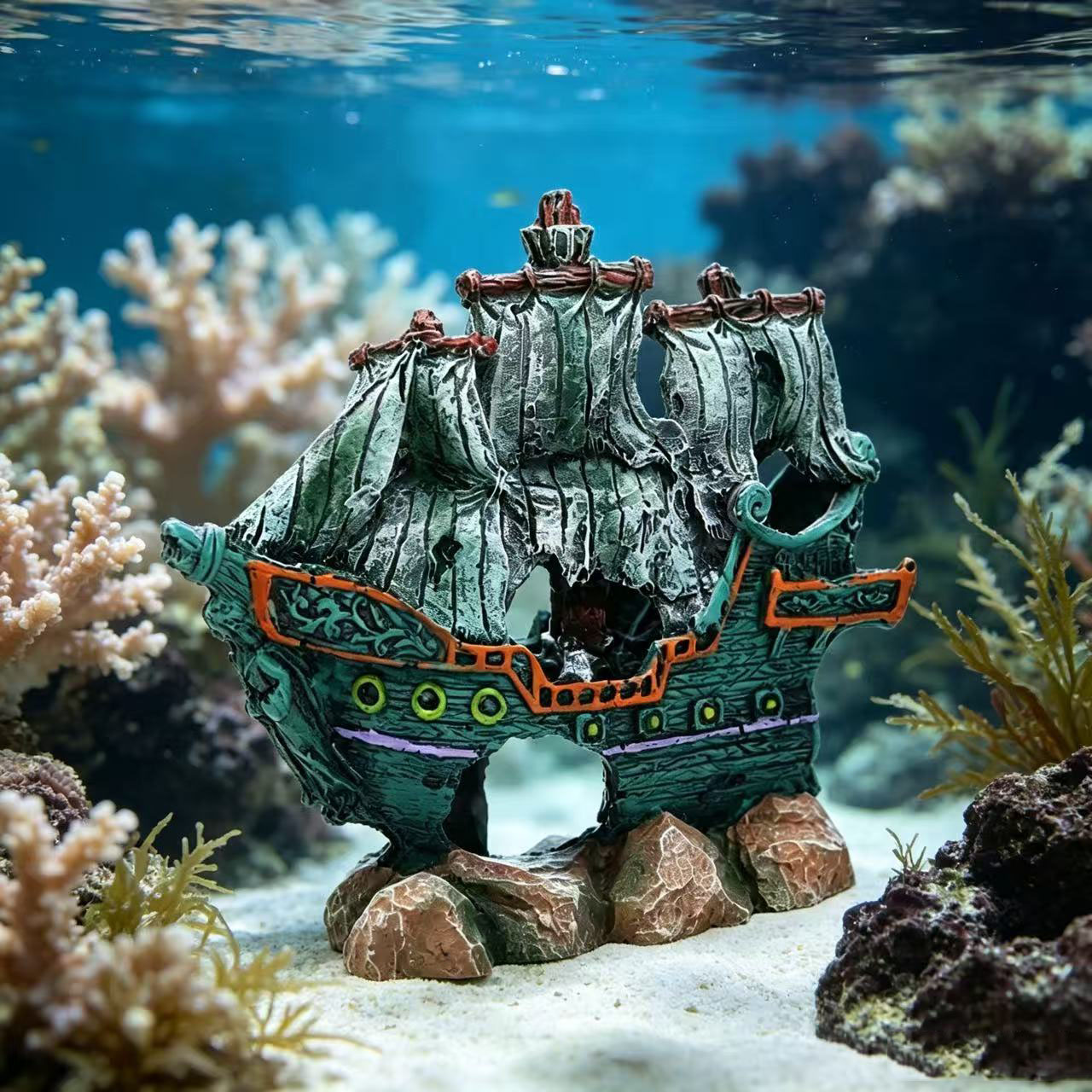 Decorazione per Acquario: Barc - Aquarium Marina recensione e prezzo