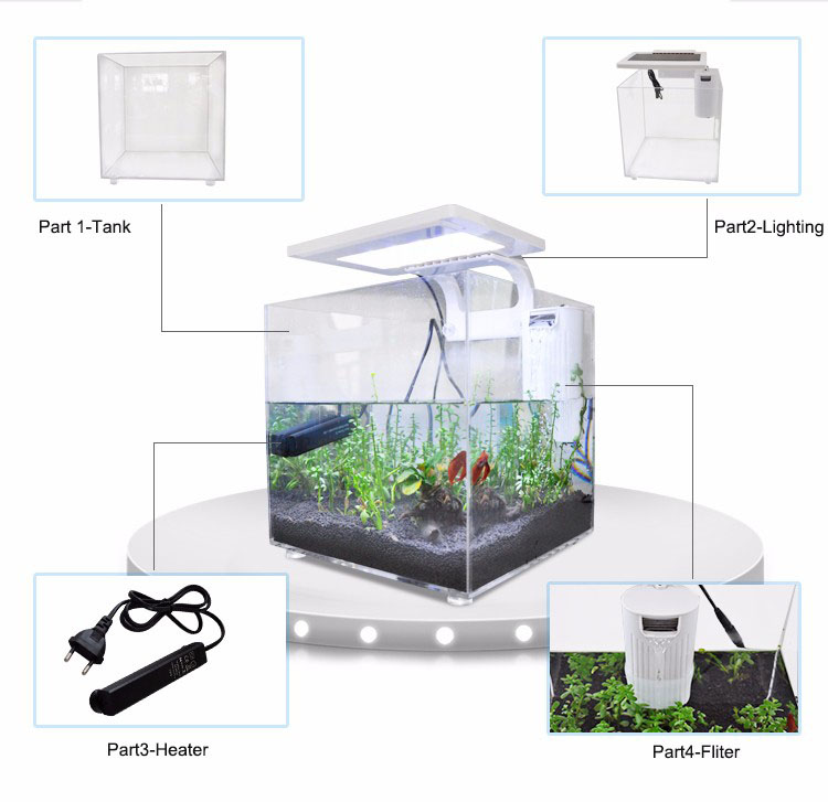 Mini Acquario in Acrilico (25* - Aquarium Marina recensione e prezzo