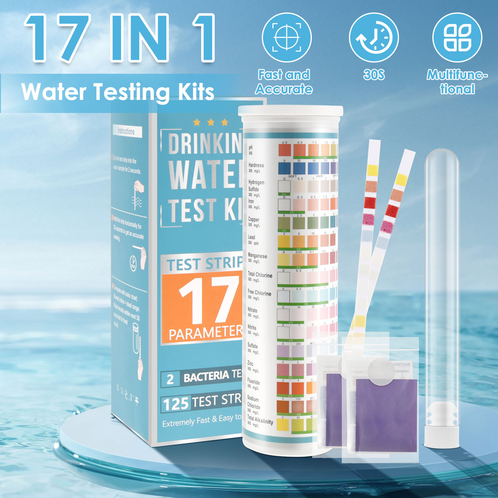 5-17 in 1 Strisce reattive per - Marine Test Kit recensione e prezzo