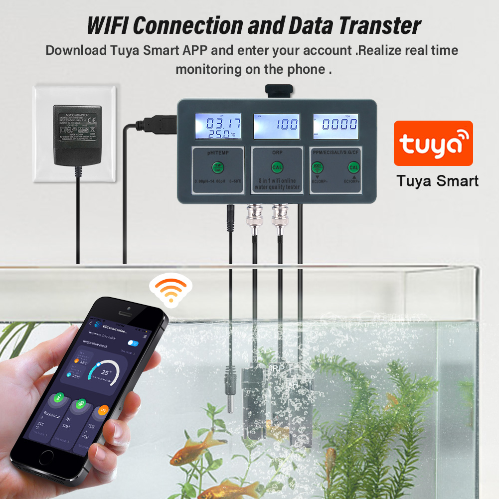 Yieryi WiFi Tuya Smart PH ORP  - Marine Test Kit recensione e prezzo