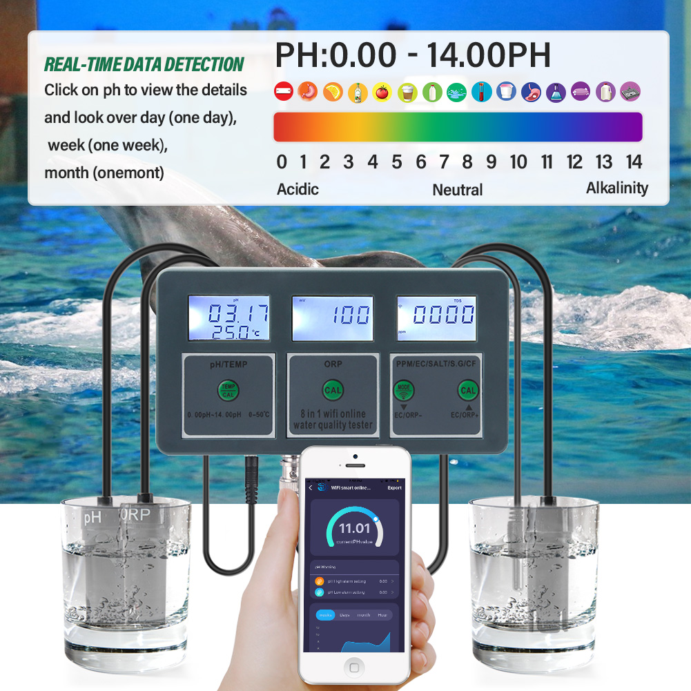 Yieryi WiFi Tuya Smart PH ORP  - Marine Test Kit recensione e prezzo